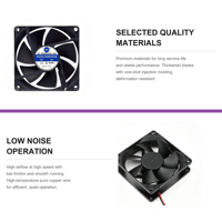 Ventilateur DC AM8020H5B 80x80x20mm, ventilateur de refroidissement sans balais DC 5V, mince, faible bruit, haut débit d'air, refroidisseur axial pour mini PC, périphérique USB