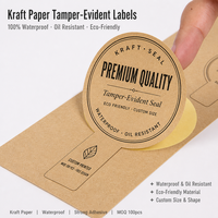 Étiquettes en papier kraft brun découpées sur mesure pour pots de miel et produits de boulangerie, vente en gros pour la vente au détail et l'industrie alimentaire