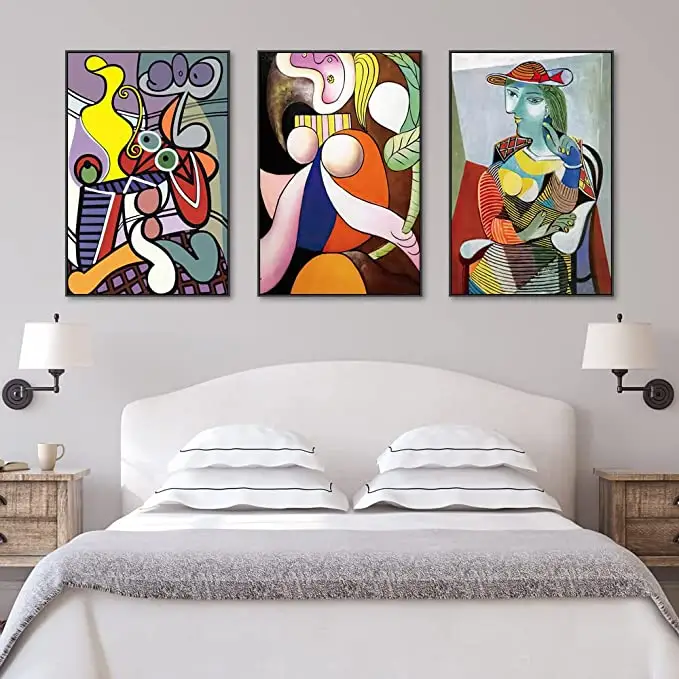Estetica astratta su tela con cornice Wall Art di grandi dimensioni arte moderna naturale minimalista poster stampe