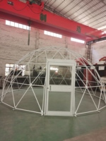 Beau extérieur petit résistant aux intempéries autour de la tente Igloo dôme salle à manger extérieure Igloo dôme tente Glamping