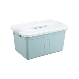 Taizhou box storage A covered storage bin Plastic Medium small storage box Household toy box