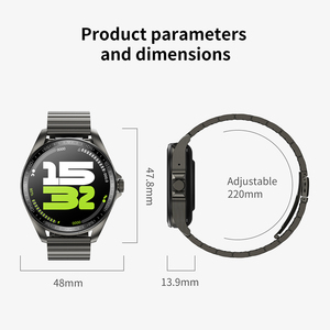 Definite M11 Smart <b>Watch</b> F36B 1.46-Inch HD TFT Display Stainless Steel Band Touchscreen Heart Rate Tracker Unisex Round Case - Product Image 6