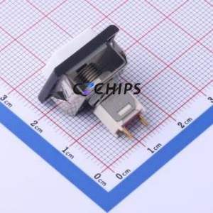 TP11J81ZBE12 Push Button Switch Switch Single Pole Single Throw - Normally Open Square Button Through Hole White - Product Image 1