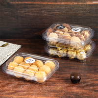 Conteneurs en plastique jetables à usage unique, avec couvercles transparents, boîtes d'aliments en forme de coque carrée, à emporter à la maison, boîte de protection