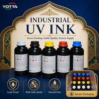 Encre UV Curable pour Impression à Plat Haute Définition Ricoh Gen5 Gen6, CMYK Blanc Vernis pour Artisanat et Jouets en Relief 3D