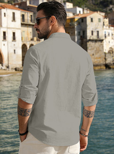Camisa de Hombre de <span class=keywords><strong>Malla</strong></span> Transpirable, de Secado Rápido, a la Moda, Informal, para Verano 2026, Personalización al por Mayor Disponible - Product Image 4