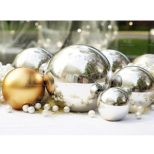 Hot Inflatable Hanging Mirror Ball Shinny <b>Balloons</b> for Decoration <b>Customized</b> Fast Shipping Decorative Inflatable Iridescent Mirr - Product Image 1