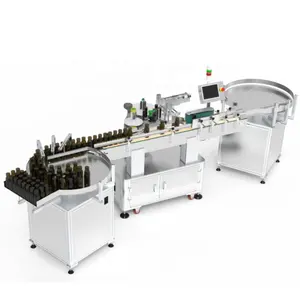 SKILT Automatic Adhesive Sticker Round Plastic Container Wrap Around Labeling Machine Labeler Manufacturer Since 1998