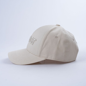 Tùy Chỉnh Người Lớn 6-Bảng Điều Chỉnh Bóng Chày Hat Cấu Trúc Màu Be Cotton Thêu Có Thể Điều Chỉnh Twill Hat Bông Vải - Product Image 3