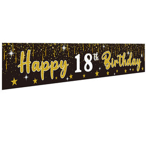 Bannière <span class=keywords><strong>Joyeux</strong></span> <span class=keywords><strong>Anniversaire</strong></span> de Grande Taille, Impression Personnalisée, Légère, Panneau de Jardin, Intérieur/Extérieur, Noël, Retour à l'École, Halloween, Directement de l'Usine - Product Image 3
