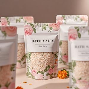 Sacs d'emballage alimentaire personnalisés imprimés, résistants à l'humidité, à fermeture éclair, en plastique Mylar, pour savon, sel de bain, gommage corporel - Product Image 2