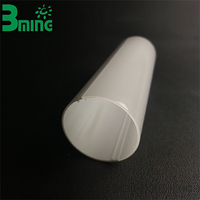 Diffuseur de lumière pour tube LED en polycarbonate, profil d'extrusion en polycarbonate pour tube T8, taille personnalisée, fabrication OEM