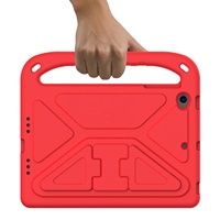 Casing Penutup Pelindung Tablet Anak-anak untuk Ipad Mini 1 2 3 4 5 Casing Tablet EVA Lembut Penutup Kasar Sandaran Lipat Pegangan Tahan Guncangan