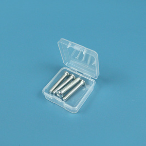 <b>Small</b> Square Transparent PP <b>Box</b> 4.5cm For Jewelry Nail Art Fishing Gear Storage Electronics Accessories - Product Image 2