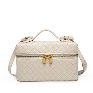 Bolso de Hombro Tipo Satchel de Alta Gama, Casual y Moderno, Tejido a Mano, con Forro de PU, para Lonchera, Nuevo Modelo 2025 - Product Image 2