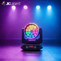 Projecteur LED Wash Zoom mobile Martin Mac Aura 18x10W RGBW 4-en-1 avec contrôle DMX512/activation sonore, indice de protection IP33 pour DJ/Bar/Discothèque