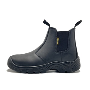 Industrial Steel Toe Anti-Puncture Genuine <strong>Leather</strong> Non-slip <strong>Work</strong> Safety <strong>Boots</strong> for Men - Product Image 2