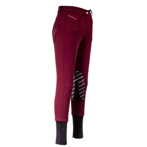 Pantalones de equitación de asiento completo para mujer, de alta calidad, de bambú, tipo Jodhpurs, con accesorios personalizados - Product Image 2