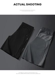 กางเกงกีฬาลำลองเอวสูงสำหรับผู้ชายแห้งเร็วกางเกงขาสั้นผ้าไอซ์ซิลค์พิมพ์ลายดิจิตอลสำหรับใช้ในยิมฤดูร้อน - Product Image 2