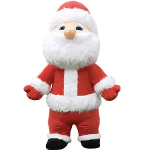 Vendite calde babbo natale pupazzo di neve alce mascotte Costume adulto gonfiabile a piedi festa di carnevale Costume di carnevale