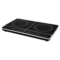 Table top CE GS 3000W, wadah pp kompor induksi double burner untuk dapur rumah