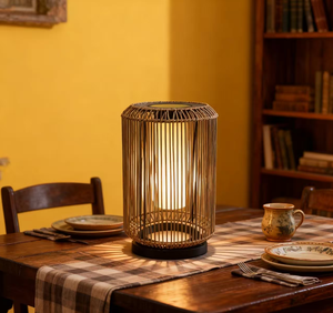 Lámpara Solar de Ratán LED para Exteriores, Decoración del Hogar, Lámparas Solares LED Tejidas a Mano para <span class=keywords><strong>Terraza</strong></span>, con Batería, Impermeables y Portátiles - Product Image 4