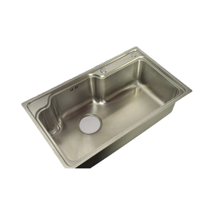 Leimanxi 7545 Évier de cuisine à bol unique fait à la main en acier inoxydable 0.75mm d'épaisseur Bol rectangulaire d'installation sous plan - Product Image 1