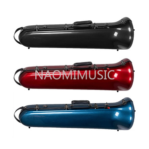 Custodia rigida NAOMI leggera e robusta per trombone tenore/basso con tracolla regolabile e rivestimento in peluche - Product Image 5
