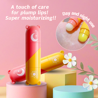 Baume à Lèvres Double Embout Jour et Nuit Hydratant Transparent Végétalien Longue Durée Cosmétiques Repulpants