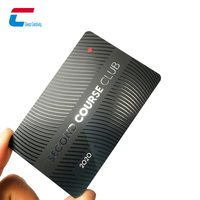 Usine personnalisée imprimé QR Code PVC noir mat NFC carte NTAG 215 NFC carte de visite