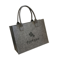 Sac fourre-tout à bandoulière multi-usages de taille moyenne en feutre non tissé écologique personnalisé avec motif de lettres, style tendance, pour femmes, Yiran