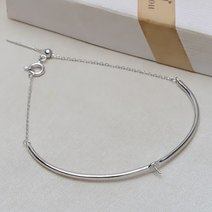 Handmade DIY 6-8 Semi Circle <b>Bracelet</b> 925 Silver <b>Adjustable</b> Features Luxury 14k <b>Gold</b> European American Korean Version - Product Image 1