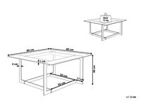Table basse moderne en verre de style nordique avec cadre en métal rond marbre meubles de maison pour salon salle à manger ensemble hôtel inclus