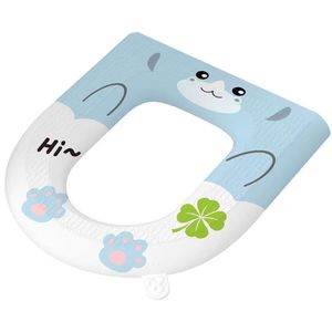 Funda para asiento de inodoro de la serie Raccoon, de espuma suave, impermeable, para niños y adultos - Product Image 1
