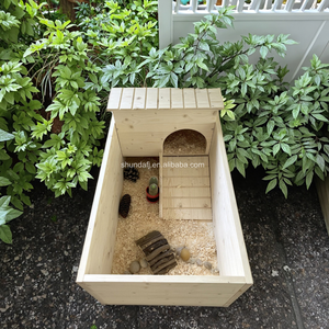 SDT006 Modern Printed Wooden Tortoise Turtle Terrarium Eco-Friendly Pet House with Print Pattern <strong>for</strong> Reptiles - Product Image 2