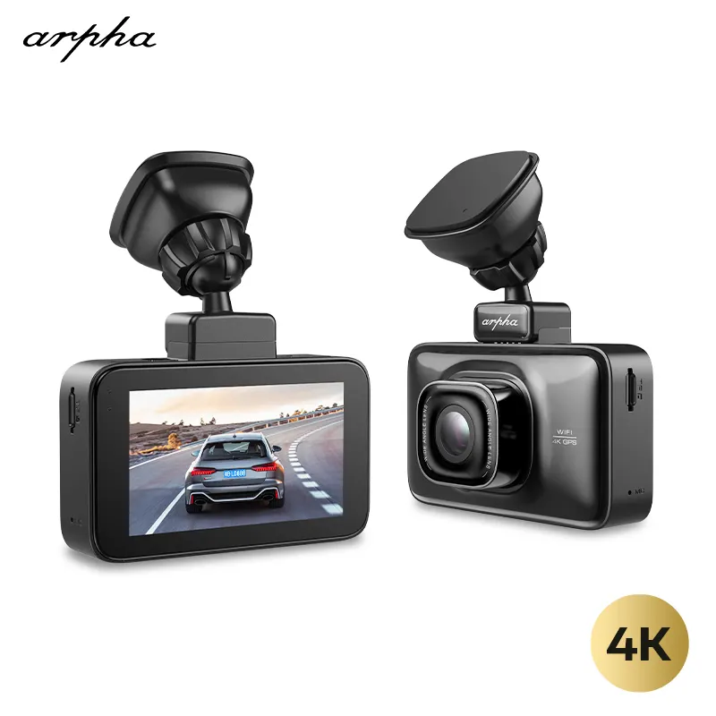 Arpha D22 4K Dashcam 3.0 "Touch Screen Sem Fio Wifi Dash Cams Loop Gravação Do Carro DVR Traço Cam