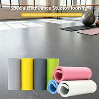 Sol de danse en PVC mat, vinyle insonorisant écologique pour salle de ballet