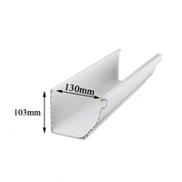 Gouttière blanche de style K de 6.0 pouces x de 10.0 pouces Gouttière de style K en alliage d'aluminium durable