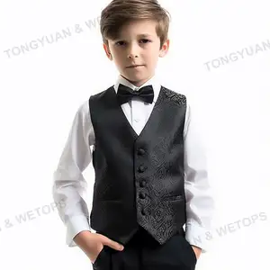 Gilet da smoking per bambini e ragazzi gilet da cerimonia formale da sposa