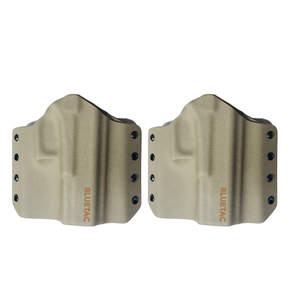 Hoge Kwaliteit Bluetac <span class=keywords><strong>Kydex</strong></span> Owb Recht Zand Kleur Pistool Holster Fit Populaire Modellen - Product Image 3