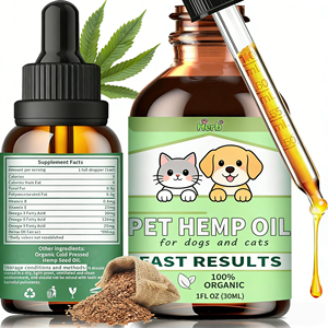 Suplemento para Mascotas de Marca Privada OEM/ODM, Gotas de Aceite de Cáñamo para Perros, Golosinas Calmantes, Ayuda para Dormir, Alivio de la Ansiedad, el Estrés y el Dolor de Cadera y Articulaciones - Product Image 1