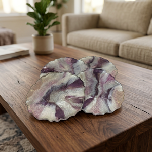 Posavasos Cuadrados de Resina Ecológicos de la Mejor Calidad, Modelo Decorativo para Hogares con Temática de Playa a Bajo Precio por TAQI CRAFTS - Product Image 5