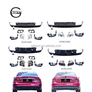 Difusor Trasero C207 para <span class=keywords><strong>Mercedes</strong></span> Benz Clase E W207 C207 2 Puertas E200 E260 E300 a E63 AMG E53 AMG, Puntas de Difusor, Tubo de Escape - Product Image 1