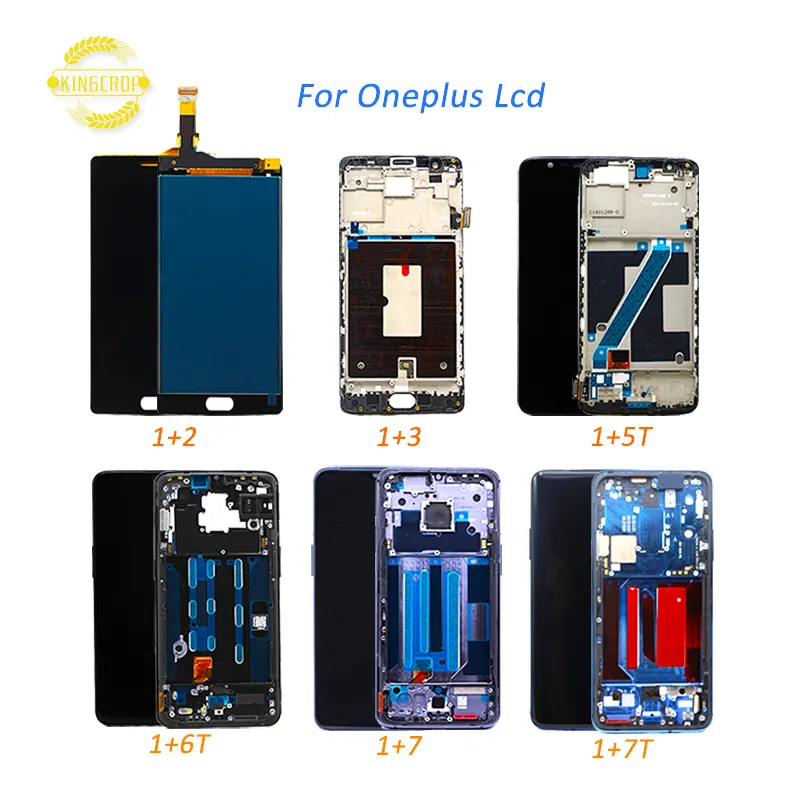 For Oneplus 3 3T 5 5T 6 6T 7 7Pro 7T 7TPro X LCD Display Touch Screen Digitizer Assembly 1+3 1+5 1+6 1+6t lcd 1+7 t pro display