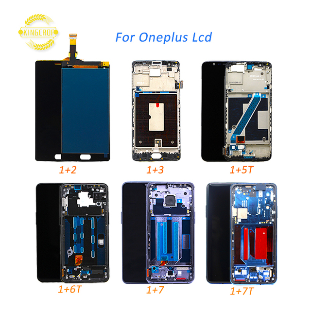 For Oneplus 3 3T 5 5T 6 6T 7 7Pro 7T 7TPro X LCD Display Touch Screen Digitizer Assembly 1+3 1+5 1+6 1+6t Lcd 1+7 t Pro Display