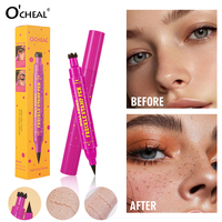 2 in 1 Dual Head Long Lasting Liquid Bronzer Waterproof Freckles Pen Cepat Kering