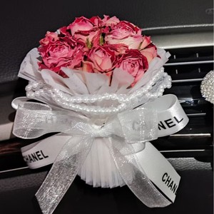 Difusor de Aroma para Coche, Perfume con Aroma a Rosa Eterna, Ramo de Flores Secas, Adorno para Coche, Figura Decorativa - Product Image 4