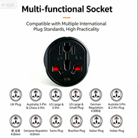 Adaptateur de voyage universel multi-prises US UK AU CN KR EU, convertisseur de prise électrique pour la conversion des prises murales domestiques