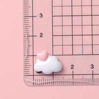 Mini amour nuage crème colle résine écologique peint à la main Art Figurine serre-tête coque de téléphone tasse à eau boucle de chaussure artisanat plat