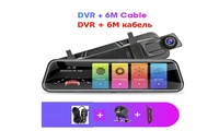 Caméra de tableau de bord double objectif OLED 1080P 4K avec WiFi, enregistreur de voiture avant/arrière, caméra de rétroviseur, vision nocturne, garantie 1 an